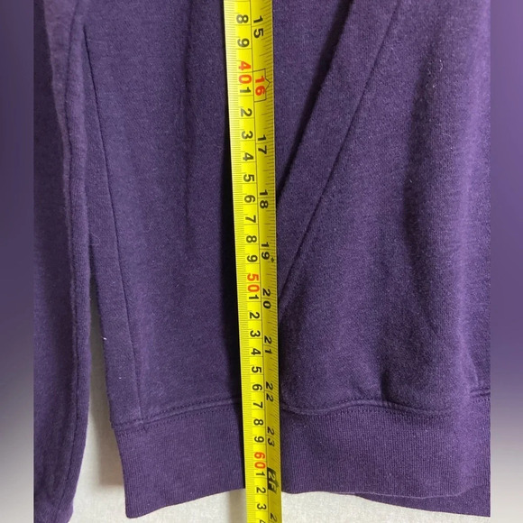 Nike Sportswear Club Fleece Funnel Neck Hoodie Purple Gold Swoosh Sz M - Picture 7 of 9